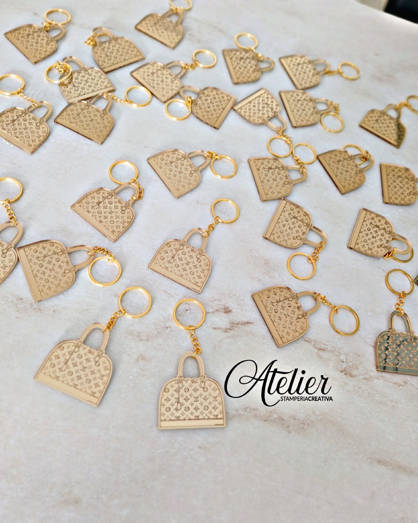 PORTACHIAVI IN PLEXIGLASS BORSETTA