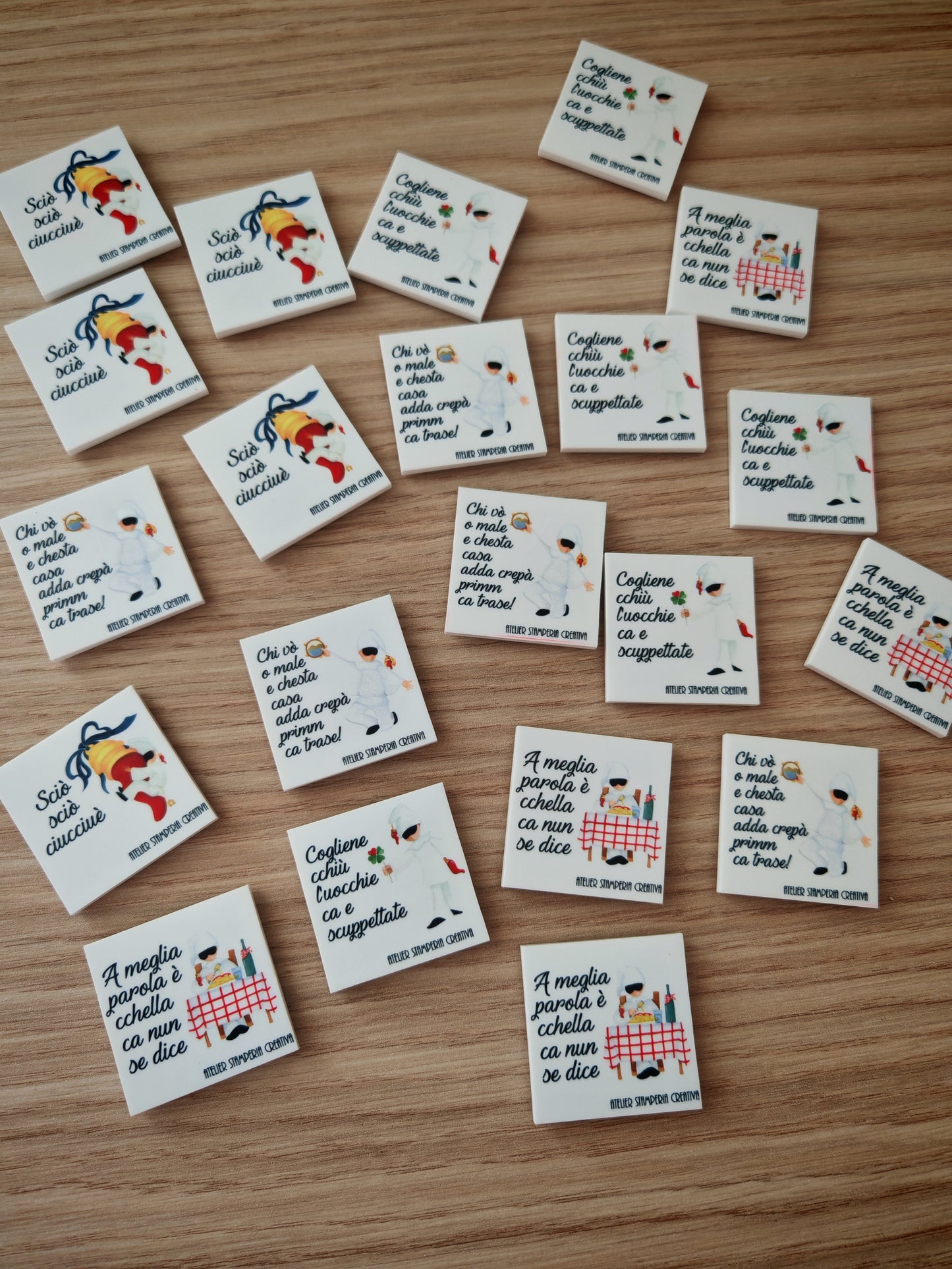 Magneti stampa tradizione Napoletana 10 pezzi