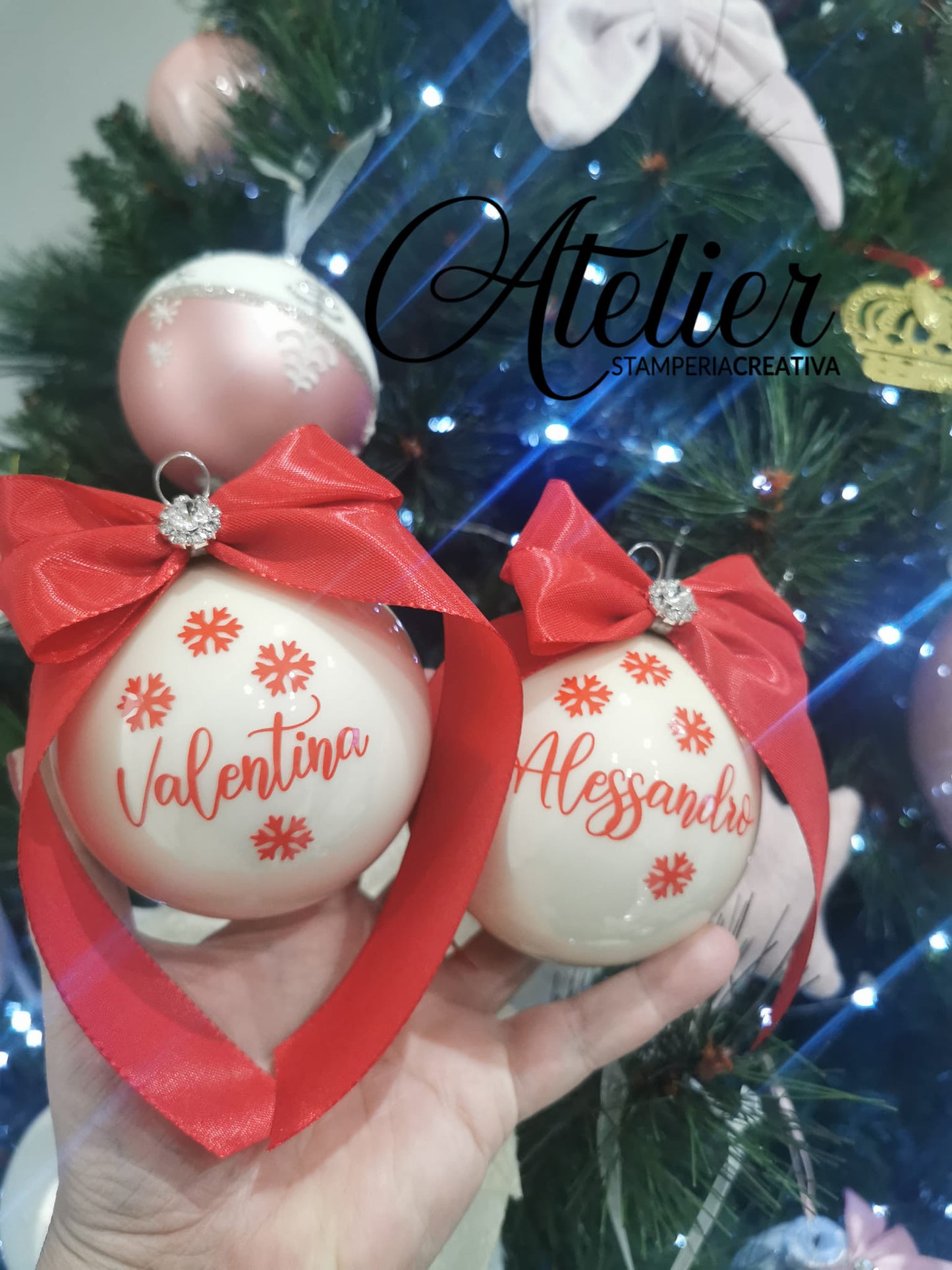 PALLINA IN VETRO PERSONALIZZATA 10 CM