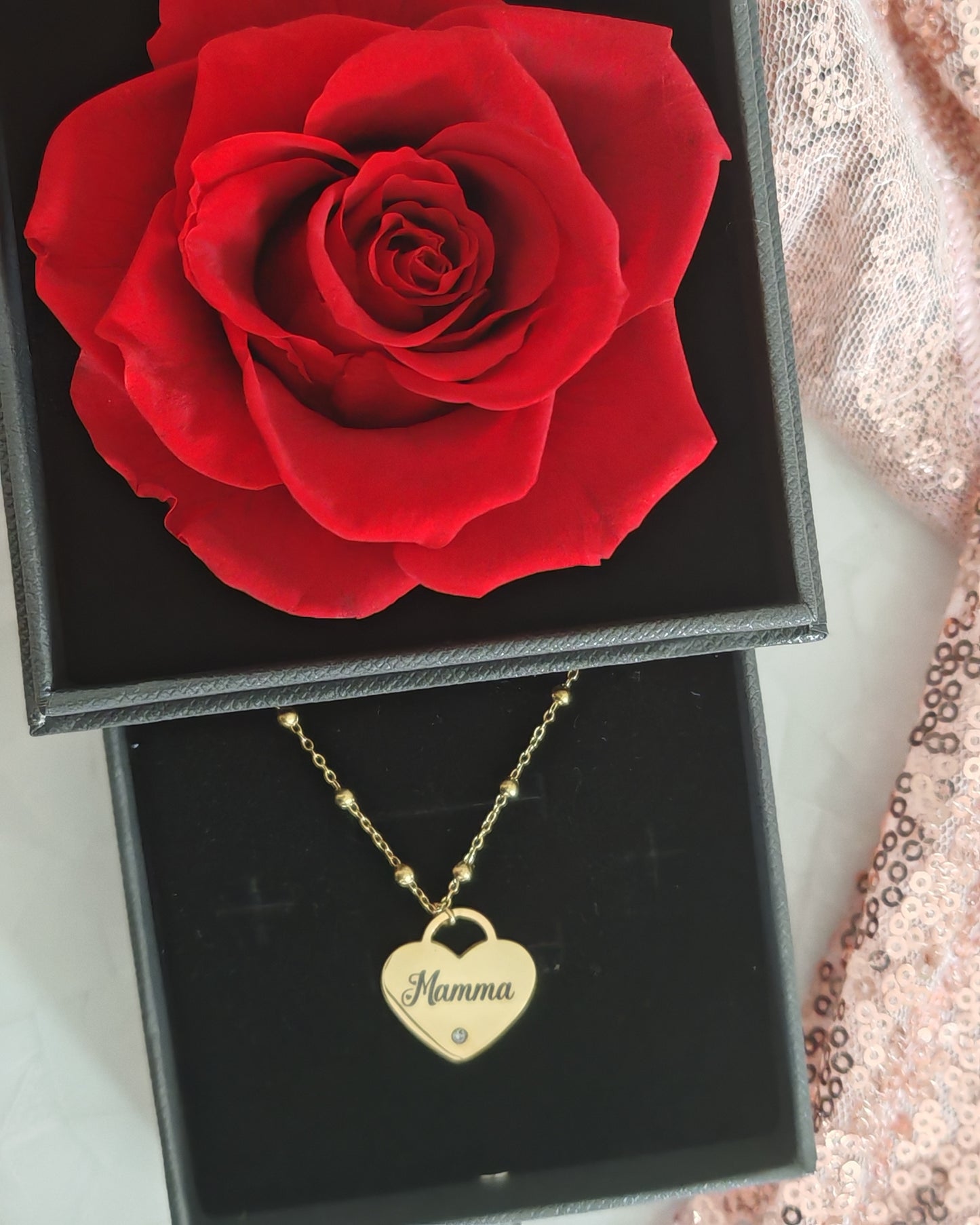 Collana con ciondolo cuore