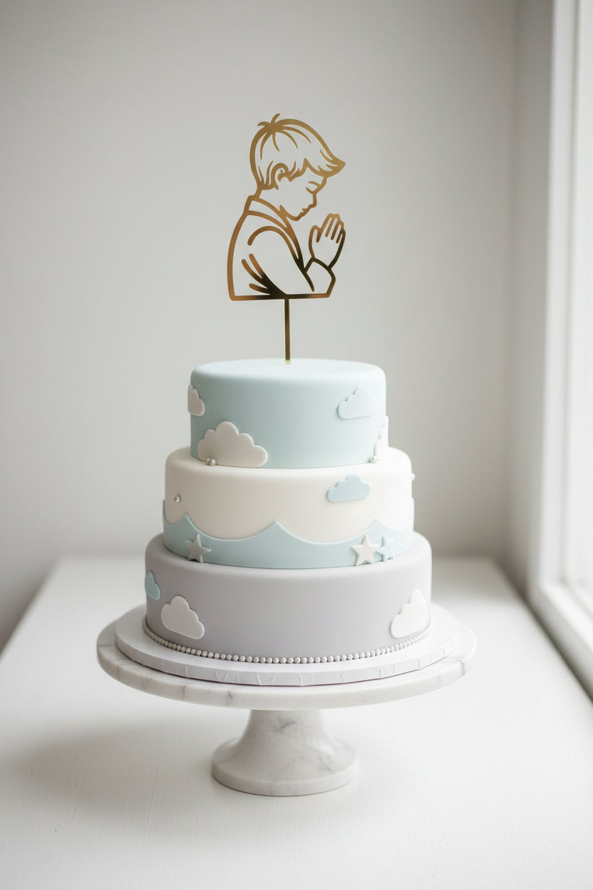 Cake topper "Bimbo che prega"