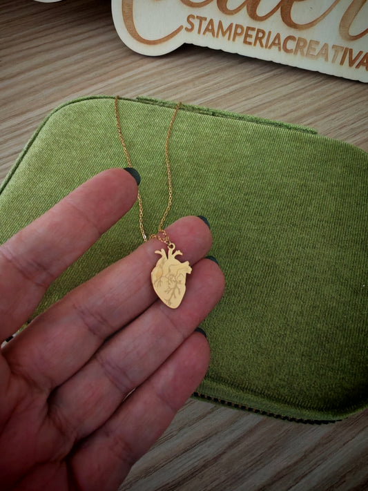 Collana Cuore anatomico