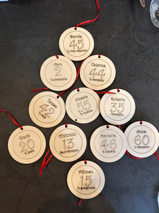 PALLINA ADDOBBO NATALE TOMBOLA