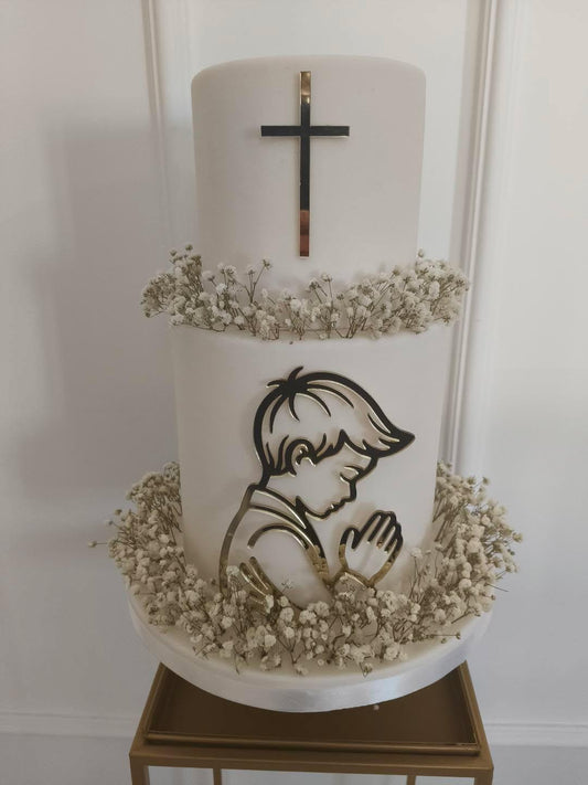 Cake topper "Bimbo che prega"