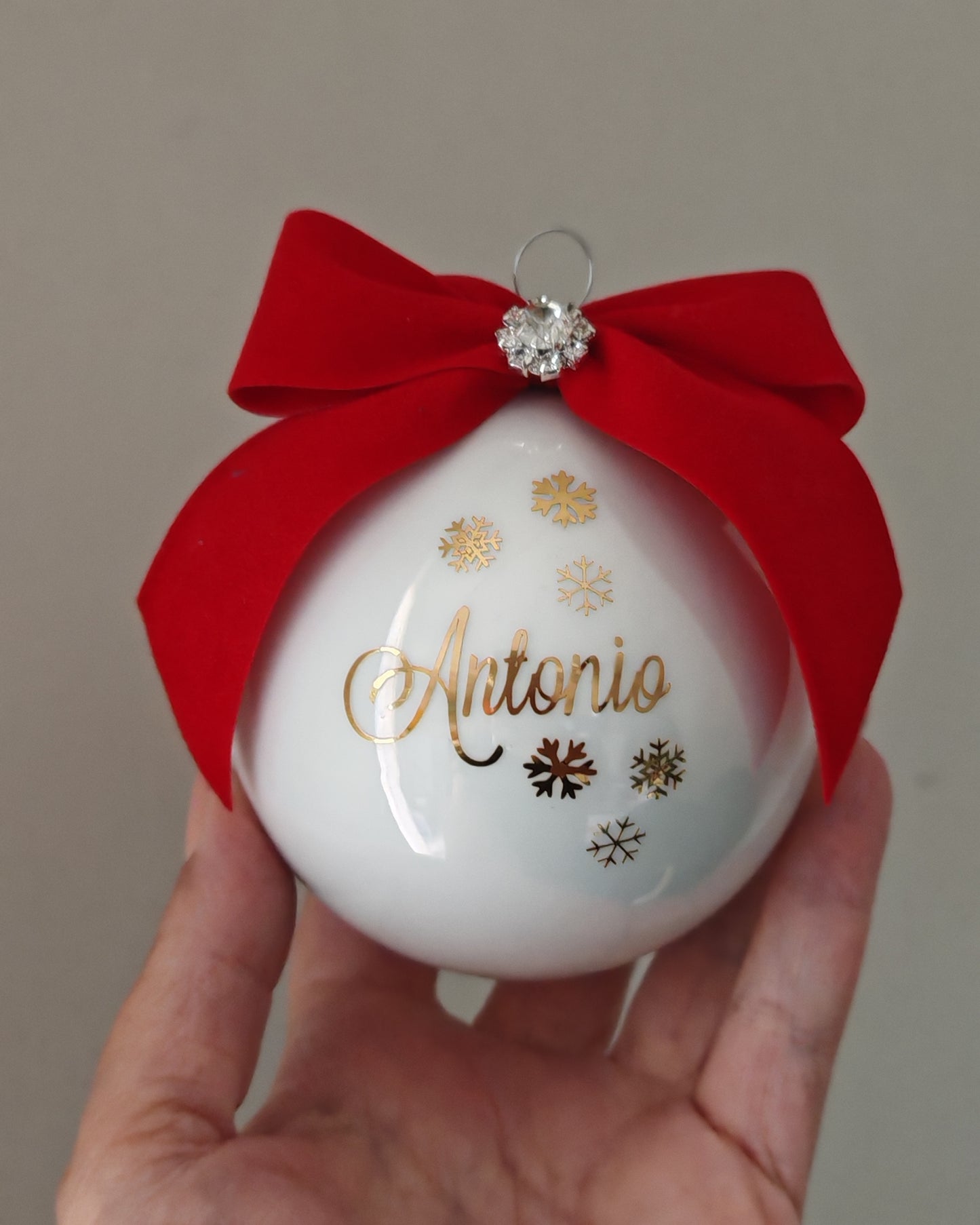 PALLINA IN VETRO PERSONALIZZATA 10 CM