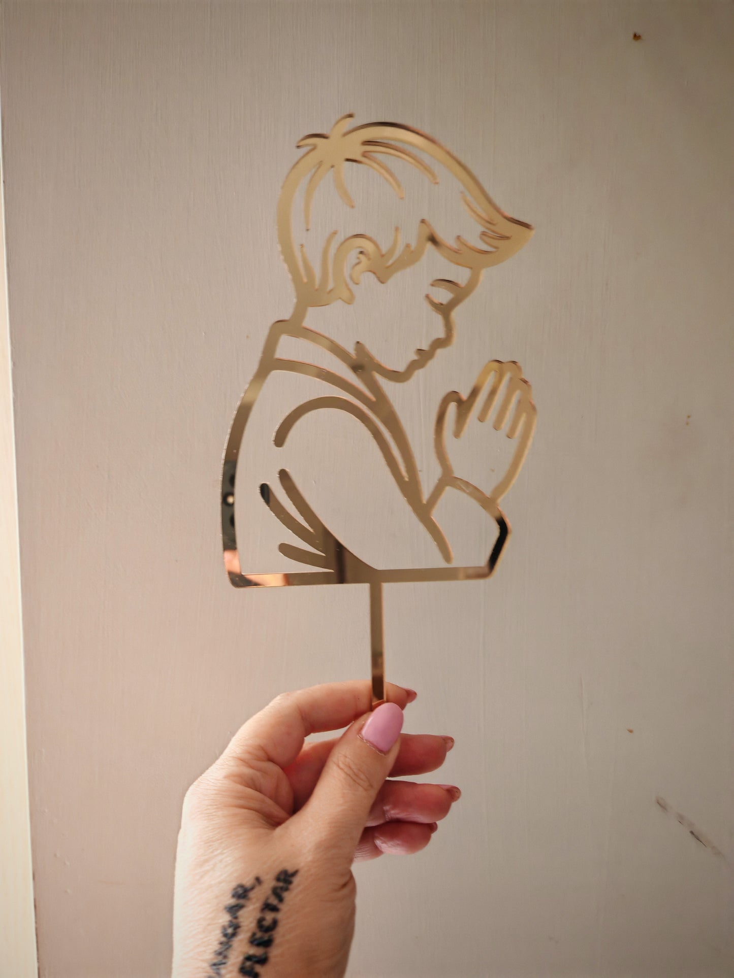 Cake topper "Bimbo che prega"